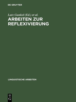 cover image of Arbeiten zur Reflexivierung